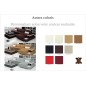 Canapé d'angle en cuir italien 5 places ENZO, couleur personnalisé, angle droit Canapé d'angle en cuir italien 5 places ENZO, couleur personnalisé, angle droit