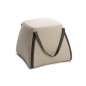 Un pouf carré en cuir STEIN, Personnalisé Un pouf carré en cuir STEIN, Personnalisé