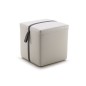Un pouf carré en cuir GOHA, Personnalisé Un pouf carré en cuir GOHA, Personnalisé