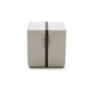 Un pouf carré en cuir GOHA, Personnalisé Un pouf carré en cuir GOHA, Personnalisé