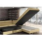 Canapé d'angle convertible TURIN en simili cuir de qualité, gris foncé, 5/6 places, angle droit Canapé d'angle convertible TURIN en simili cuir de qualité, gris foncé, 5/6 places, angle droit