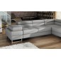 Canapé d'angle convertible TURIN en simili cuir de qualité, gris foncé, 5/6 places, angle droit Canapé d'angle convertible TURIN en simili cuir de qualité, gris foncé, 5/6 places, angle droit