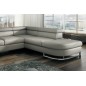 Canapé d'angle convertible ISLANDA en simili cuir de qualité, crème, 5/6 places, angle droit Canapé d'angle convertible ISLANDA en simili cuir de qualité, crème, 5/6 places, angle droit