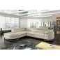 Canapé d'angle convertible ISLANDA en simili cuir de qualité, crème, 5/6 places, angle gauche Canapé d'angle convertible ISLANDA en simili cuir de qualité, crème, 5/6 places, angle gauche
