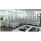 Canapé d'angle convertible ASTORE en simili cuir de qualité, blanc, 7/8 places, angle droit Canapé d'angle convertible ASTORE en simili cuir de qualité, blanc, 7/8 places, angle droit