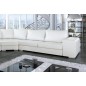 Canapé d'angle convertible ASTORE en simili cuir de qualité, blanc, 7/8 places, angle droit Canapé d'angle convertible ASTORE en simili cuir de qualité, blanc, 7/8 places, angle droit