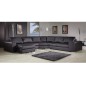 Canapé d'angle convertible ASTORE en simili cuir de qualité, noir, 7/8 places, angle droit Canapé d'angle convertible ASTORE en simili cuir de qualité, noir, 7/8 places, angle droit