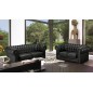 Canapé 3 places en cuir italien CHESTERFIELD, noir Canapé 3 places en cuir italien CHESTERFIELD, noir