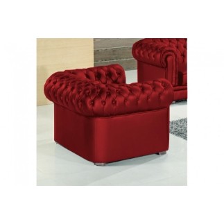Fauteuil 1 place en cuir italien CHESTERFIELD, personnalisé