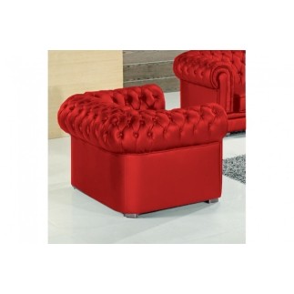 Fauteuil 1 place en cuir italien CHESTERFIELD, personnalisé