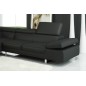 Canapé d'angle en cuir italien 5/6 places Grand GEORGE, noir, angle gauche Canapé d'angle en cuir italien 5/6 places Grand GEORGE, noir, angle gauche