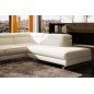 Canapé d'angle en cuir italien 5/6 places Grand GEORGE, blanc, angle droit Canapé d'angle en cuir italien 5/6 places Grand GEORGE, blanc, angle droit