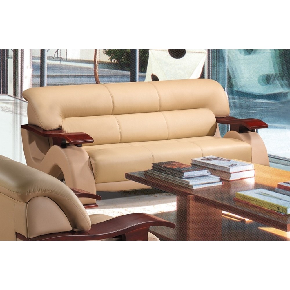 Canapé 3 places en cuir supérieur luxe haut de gamme italien TENTATION, beige Canapé 3 places en cuir supérieur luxe haut de gamme italien TENTATION, beige