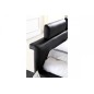 Lit design en cuir italien de luxe BELIO, noir, 180x200