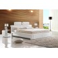Lit design en cuir italien de luxe BELIO, blanc, 140x190 Lit design en cuir italien de luxe BELIO, blanc, 140x190