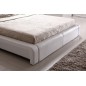 Lit design en cuir italien de luxe BELIO, blanc, 140x190 Lit design en cuir italien de luxe BELIO, blanc, 140x190
