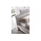 Lit design en cuir italien de luxe BELIO, blanc, 160x200