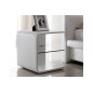 Lit design en cuir italien de luxe BELIO, blanc, 180x200 Lit design en cuir italien de luxe BELIO, blanc, 180x200