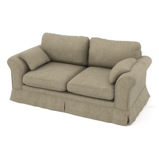 Canapé 2 places en tissu de qualité HUSTON, beige