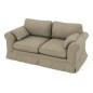 Canapé 2 places en tissu de qualité HUSTON, beige Canapé 2 places en tissu de qualité HUSTON, beige