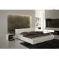 Lit design en cuir italien de luxe SMILEY, blanc, 180x200 Lit design en cuir italien de luxe SMILEY, blanc, 180x200