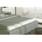 Lit design en cuir italien de luxe SMILEY, gris clair, 140x190 Lit design en cuir italien de luxe SMILEY, gris clair, 140x190
