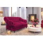 Canapé 2 places en tissu de qualité CHAMBORD, fuschia Canapé 2 places en tissu de qualité CHAMBORD, fuschia