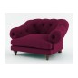 Fauteuil 1 place en tissu de qualité CHAMBORD, fuschia Fauteuil 1 place en tissu de qualité CHAMBORD, fuschia