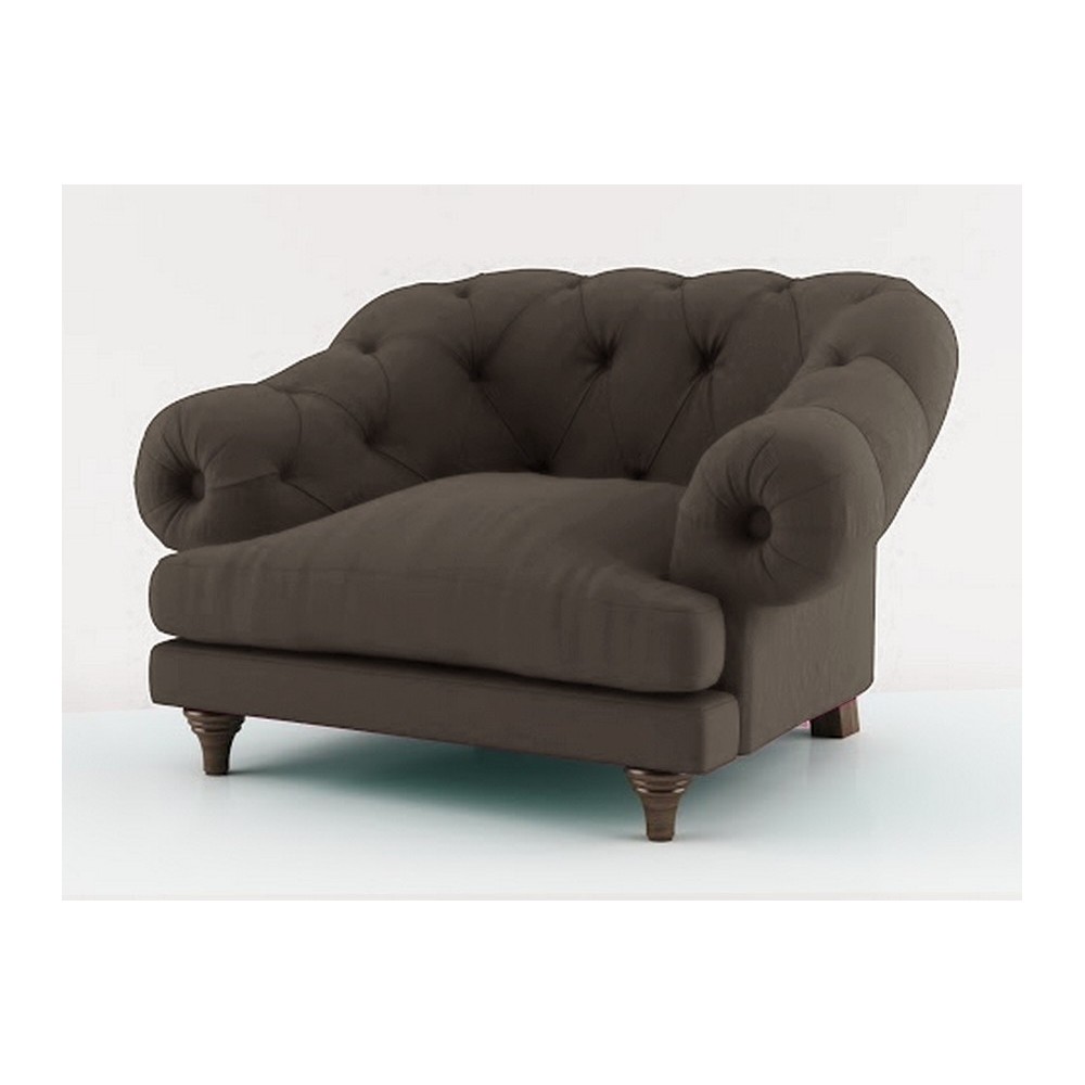Fauteuil 1 place en tissu de qualité CHAMBORD, gris taupe Fauteuil 1 place en tissu de qualité CHAMBORD, gris taupe