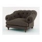 Fauteuil 1 place en tissu de qualité CHAMBORD, gris taupe Fauteuil 1 place en tissu de qualité CHAMBORD, gris taupe