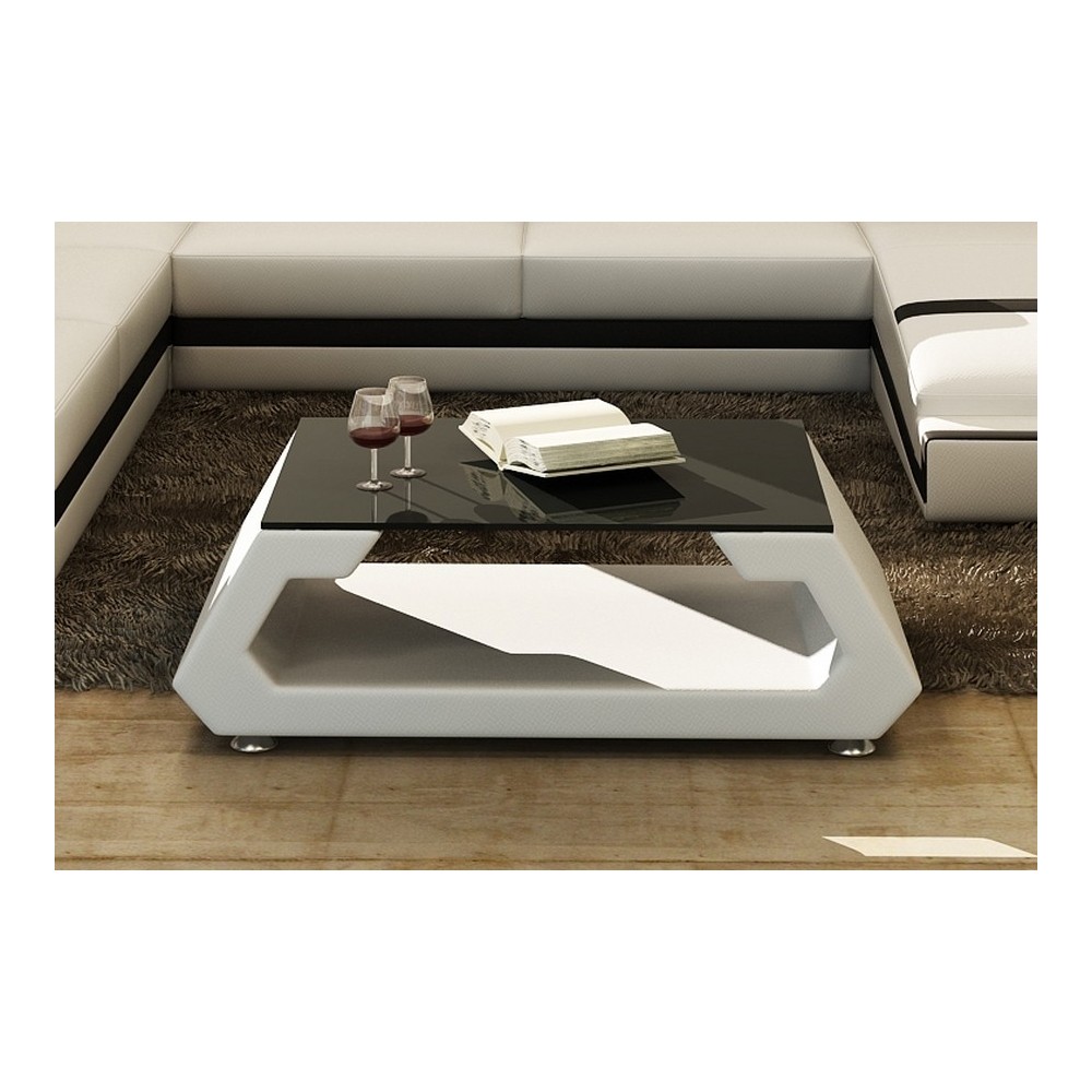 Table basse design ALMA, blanc, 140×70×45 cm Table basse design ALMA, blanc, 140×70×45 cm