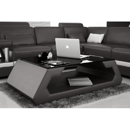 Table basse design ALMA, noir.