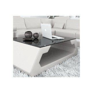 Table basse design ALMA, noir, 140×70×45 cm