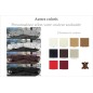 Canapé d'angle en cuir italien 7 places LOVE, couleur personnalisée, angle gauche Canapé d'angle en cuir italien 7 places LOVE, couleur personnalisée, angle gauche