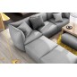 Canapé modulable d'angle en tissu MODULA, gris Canapé modulable d'angle en tissu MODULA, gris