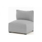 Canapé modulable d'angle en tissu MODULA, gris Canapé modulable d'angle en tissu MODULA, gris