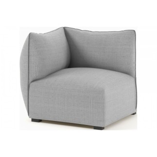 Canapé modulable d'angle en tissu MODULA, gris