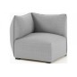 Canapé modulable d'angle en tissu MODULA, gris Canapé modulable d'angle en tissu MODULA, gris
