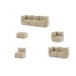 Canapé modulable d'angle en tissu MODULA, beige clair Canapé modulable d'angle en tissu MODULA, beige clair