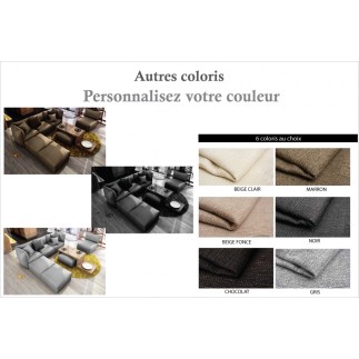 Canapé modulable d'angle en tissu MODULA, couleur personnalisée