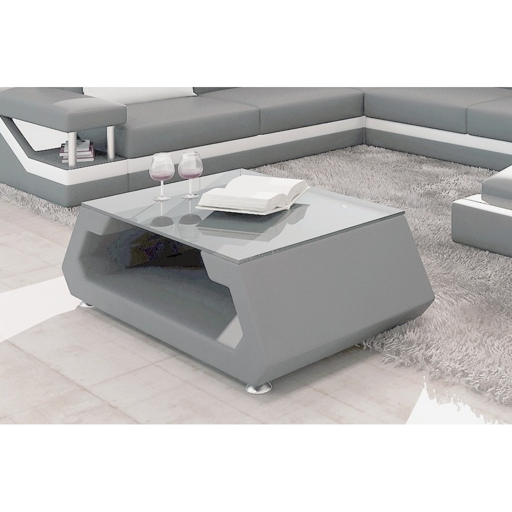 Table basse design ALMA, gris clair, 140×70×45 cm Table basse design ALMA, gris clair, 140×70×45 cm