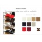 Canapé d'angle DIVANO en cuir italien vachette de qualité, couleur personnalisée, 4/5 places, angle gauche