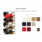 Canapé d'angle DIVANO en cuir italien vachette de qualité, couleur personnalisée, 4/5 places, angle droit