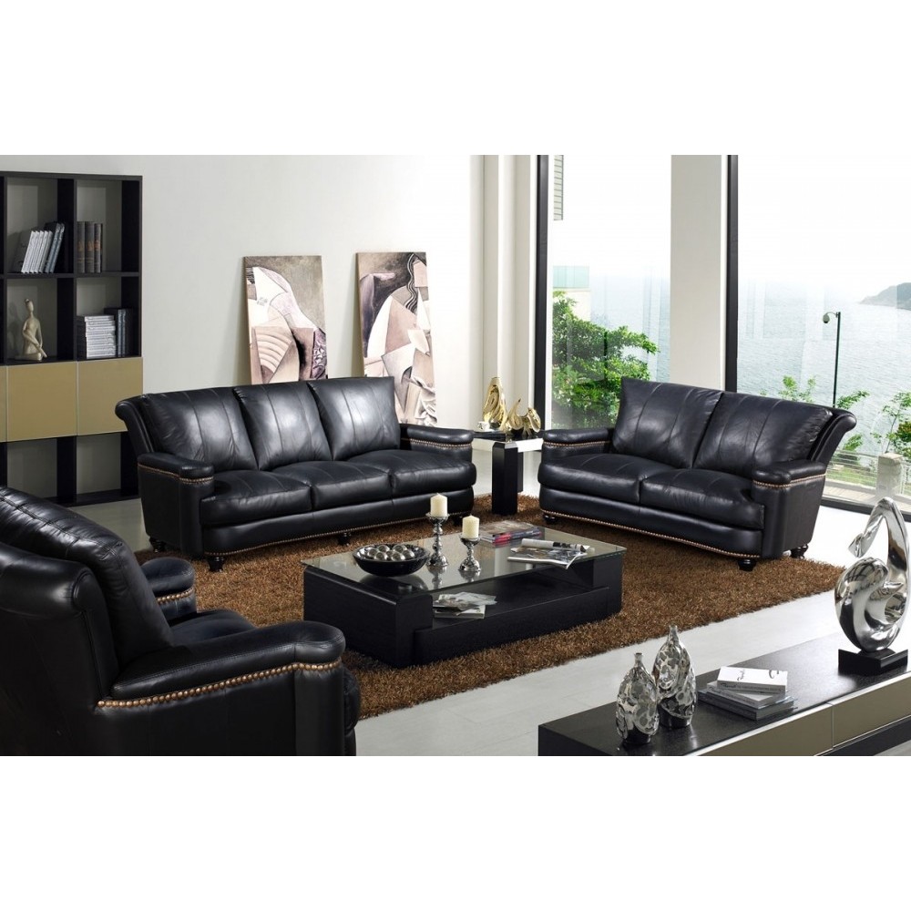 Ensemble IMPERIAL, 3 pièces: canapé 3 places + 2 places + fauteuil 1 place en cuir italien vachette. Tout cuir supérieur intégra Ensemble IMPERIAL, 3 pièces: canapé 3 places + 2 places + fauteuil 1 place en cuir italien vachette. Tout cuir supérieur intégra
