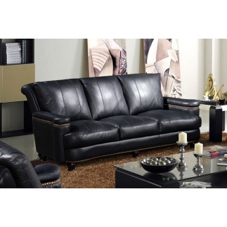 Ensemble IMPERIAL, 3 pièces: canapé 3 places + 2 places + fauteuil 1 place en cuir italien vachette. Tout cuir supérieur intégra