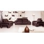 Ensemble 3 pièces: canapé 3 places + 2 places + fauteuil en cuir luxe italien vachette, PALERMO II, cuir Prestige luxe,chocolat Ensemble 3 pièces: canapé 3 places + 2 places + fauteuil en cuir luxe italien vachette, PALERMO II, cuir Prestige luxe,chocolat