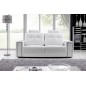 Canapé 2 places en cuir Prestige luxe haut de gamme italien MATIGNON, blanc