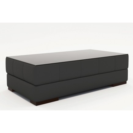 Table basse design ZEINA, gris foncé uni.