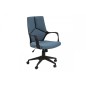 Fauteuil de bureau confortable en tissu de qualité DUBLIN, bleu Fauteuil de bureau confortable en tissu de qualité DUBLIN, bleu
