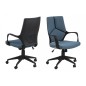 Fauteuil de bureau confortable en tissu de qualité DUBLIN, bleu Fauteuil de bureau confortable en tissu de qualité DUBLIN, bleu